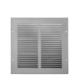 Faceplates for Air Transfer Grilles 225 x 225 x 40 - faceplate-silver