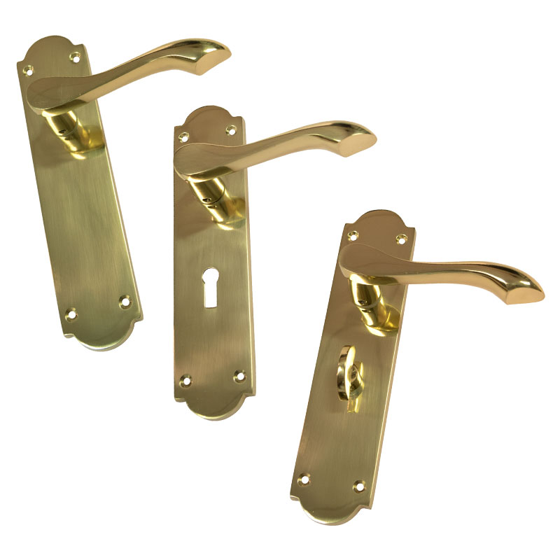 lockable internal door handles