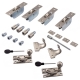 Hook Fastener Sash Window Kit - brushed-stainless