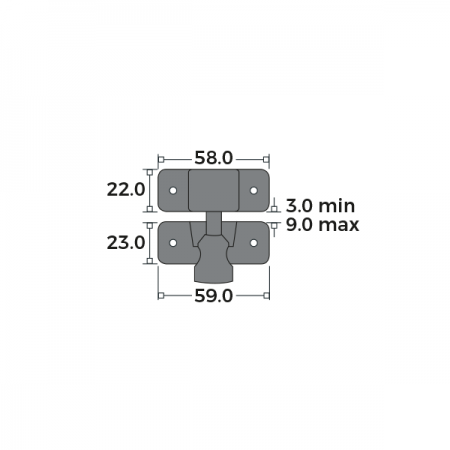 Brighton Fastener Non-Locking Dimensions