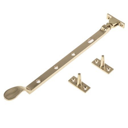 Spoon End Stay CA173 Polished Brass