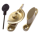 Luxury Forged Narrow Fitch Fastener - locking - polished-brass