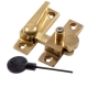 Locking Luxury Forged Straight Arm Fastener - polished-brass