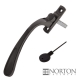 Luxury Forged Cranked Spoon End Espagnolette Security Handle - right-handed - oil-rubbed-bronze