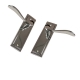 Swirl Internal Door Handle (Pair) - latch-set - polished-chrome