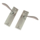 Swirl Internal Door Handle (Pair) - latch-set - satin-chrome