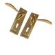 Swirl Internal Door Handle (Pair) - lock-set - polished-brass