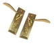 Swirl Internal Door Handle (Pair) - bathroom-set - polished-brass