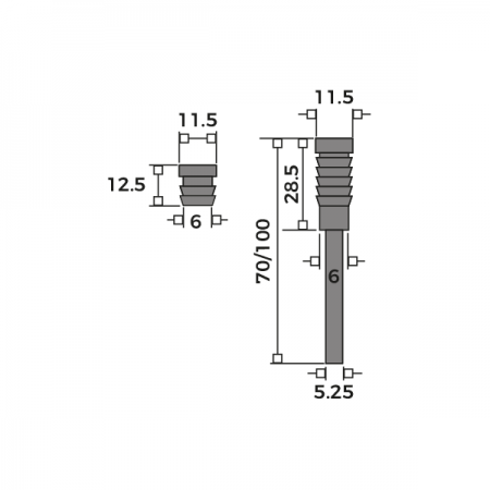 Dual Sash Screw Dimensions