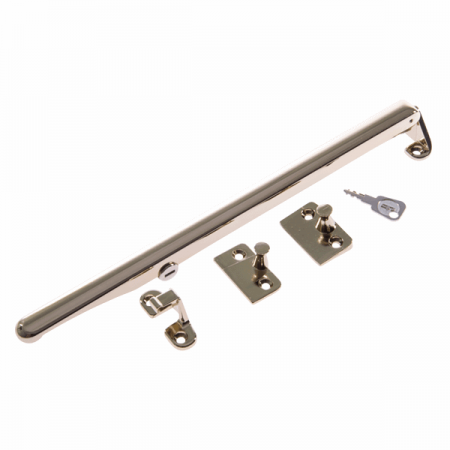 6 Window Stay Locks Secures Timber Casement Window Stay Arms Nickel Plated 