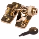 Brighton Fastener - locking - polished-brass