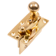 Security Hook Fastener - polished-brass