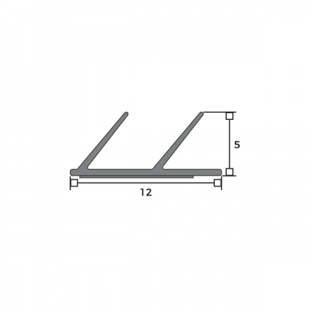 Harmony® Acoustic Twin fin Seal Dimensions