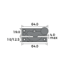 Hook Fastener Dimensions