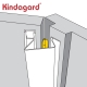 Kindagard Finger Guard For Doors - hinge-guard-brown
