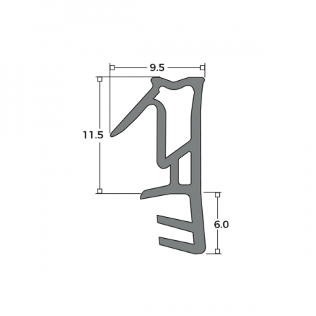 Lozaron Weatherseal For 12mm Beading Dimensions