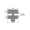 Luxury Forged London Pattern Brighton Fastener Dimensions