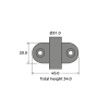 Luxury Forged Sash Eye Dimensions
