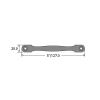 Luxury Forged Sash Handle Dimensions