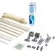 Luxury Sash Repair Kit - satin-chrome