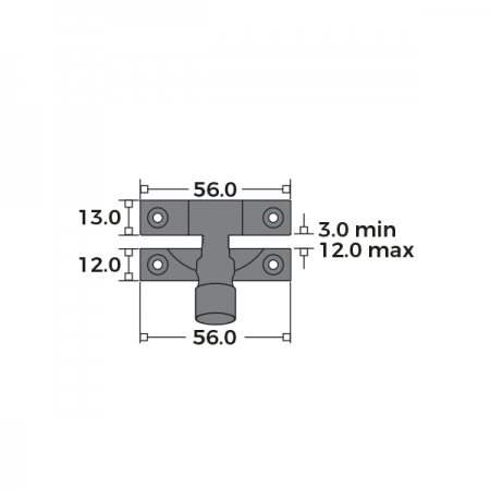 Midi Brighton Fastener Non Locking Dimensions