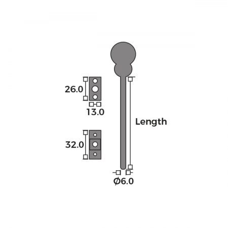 Original Sash Screw Dimensions