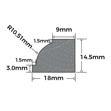 Ovolo glazing bead