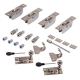 Hook Fastener Sash Window Kit - polished-nickel