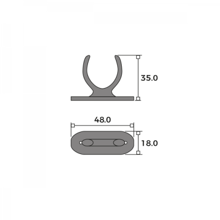 Pole Hook Holder Dimensions