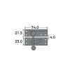 Quadrant Arm Fastener Large Dimensions