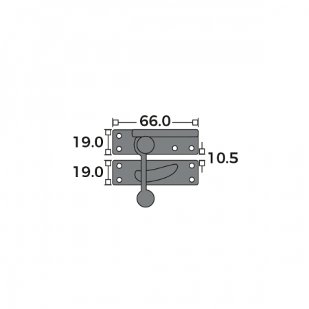 Quadrant Arm Fastener Medium Dimensions