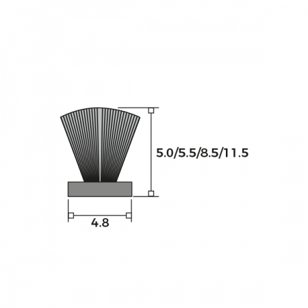 Reddipile Draughtproofing Dimensions