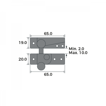 Reeded Arm Fastener Dimensions