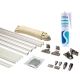 Sash Repair Kit - polished-chrome