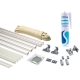 Sash Repair Kit - satin-chrome