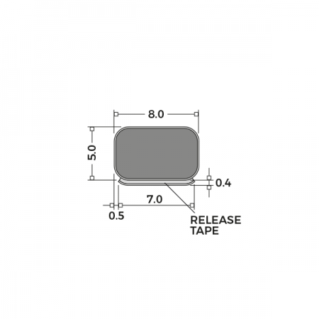 Schlegel SAQ0122WH Zero Gap Seal Dimensions