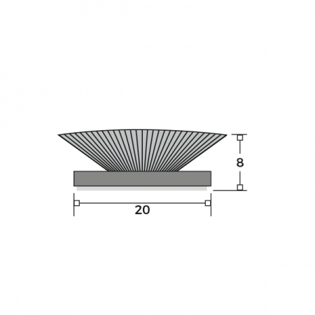 Self-Adhesive Reddipile 20mm Dimensions