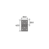 Simplex Baton Rod Hinges Dimensions