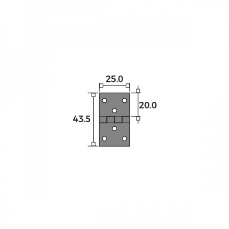 Simplex Baton Rod Hinges Dimensions