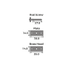 Simplex Baton Rod Screw Dimensions