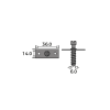 Simplex Hinge Screw Dimensions