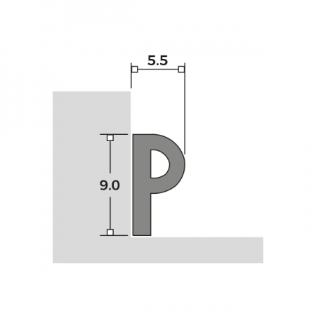 Standard P Foam Seal Dimensions