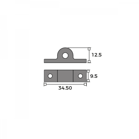 Surface Mount Bracket – Sash Screws Dimensions