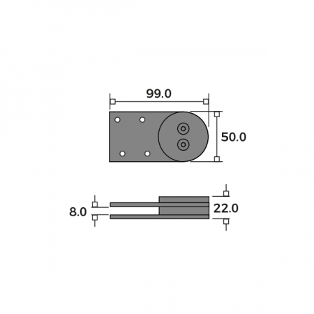 The Dawson Pivot Hinge Large Dimensions