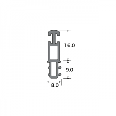 Twin Pile Parting Bead Dimensions