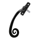 Cranked Pigtail Espagnolette Security Handle - right-handed