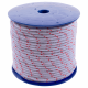 Red Fleck Waxed Sash Cord - 7mm-diameter - 100m-coil