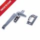 Straight Fastener - left-handed-non-locking - polished-chrome