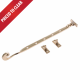 Twisted Stay - 12-305mm - polished-brass