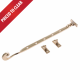 Twisted Window Stay - 12-305mm - polished-brass